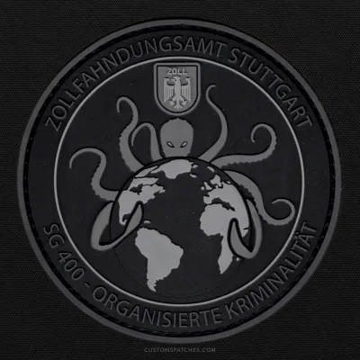 ZOLLFAHNDUNGSAMT STUTTGART SG 400 - ORGANISIERTE KRIMINALITÄT – Section 400 - Organized Crime – Germany – Patch