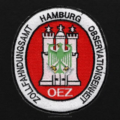 ZOLLFAHNDUNGSAMT HAMBURG OBSERVATIONSEINHEIT OEZ – Section 200 - Customs Surveillance Unit Hamburg – Germany – Patch