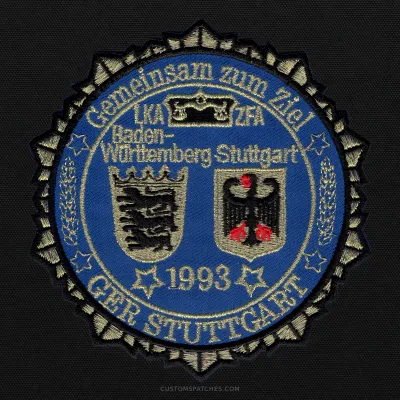 Gemeinsam zum Ziel GER STUTTGART LKA Baden-Württemberg ZFA Stuttgart 1993 – Section 800 - Joint Narcotics Investigation Group Stuttgart – Germany – Patch
