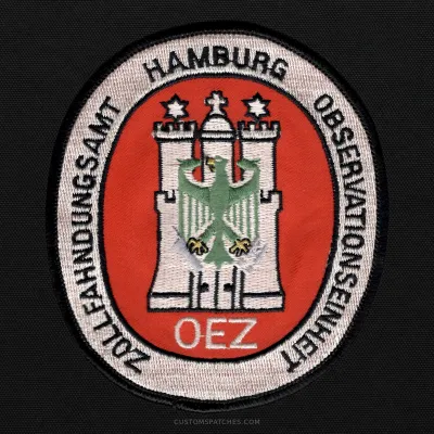 ZOLLFAHNDUNGSAMT HAMBURG OBSERVATIONSEINHEIT OEZ – Section 200 - Customs Surveillance Unit Hamburg – Germany – Patch