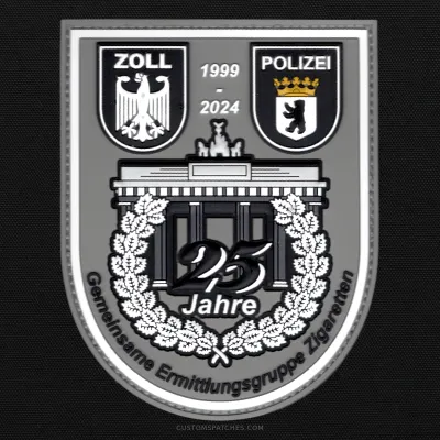 ZOLL POLIZEI 1999-2024 25 Jahre Gemeinsame Ermittlungsgruppe Zigaretten – Section 500 – Joint Cigarette Investigation Group Berlin – Germany – Patch