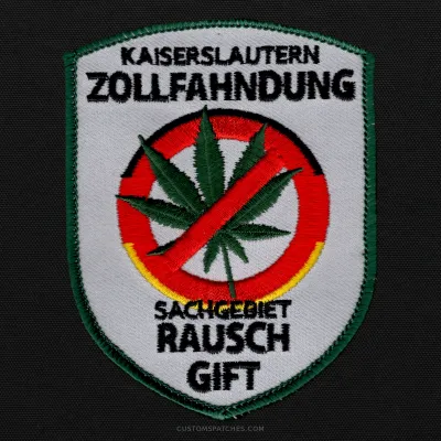 KAISERSLAUTERN ZOLLFAHNDUNG SACHGEBIET RAUSCHGIFT – Section 600 – Narcotics Investigations Kaiserslautern – Germany – Patch
