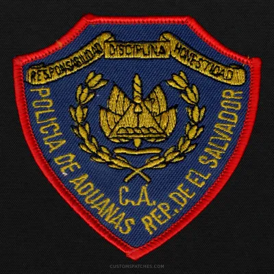 RESPONSABILIDAD DISCIPLINA HONESTIDAD POLICÍA DE ADUANAS REP. DE EL SALVADOR C.A. – General Directorate of Customs – El Salvador – Patch