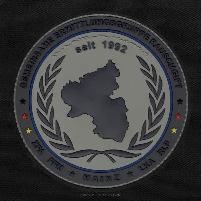 GEMEINSAME ERMITTLUNGSGRUPPE RAUSCHGIFT ZFA FFM MAINZ LKA RLP seit 1992 – Section 800 - Joint Narcotics Investigation Group Mainz – Germany – Patch