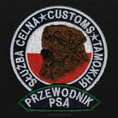 SŁUŻBA CELNA CUSTOMS ТАМОЖНЯ PRZEWODNIK PSA – Customs Service – Poland – Patch