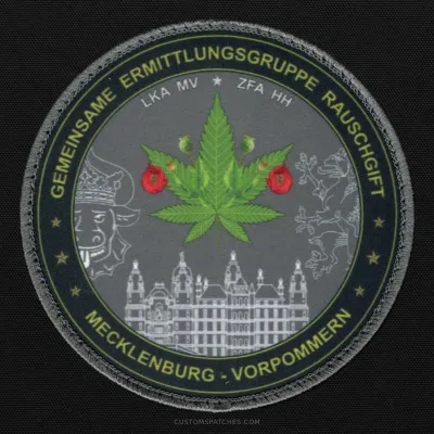 GEMEINSAME ERMITTLUNGSGRUPPE RAUSCHGIFT MECKLENBURG-VORPOMMERN LKA MV ZFA HH – Section 500 - Joint Narcotics Investigation Group Mecklenburg-Vorpommern – Germany – Patch