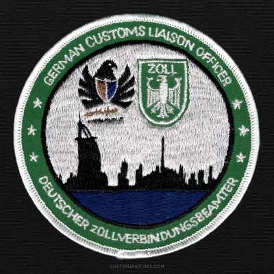 GERMAN CUSTOMS LIAISON OFFICER DEUTSCHER ZOLLVERBINDUNGSBEAMTER – Customs Liaison Officer Dubai – Germany – Patch