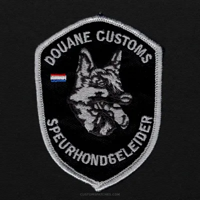 DOUANE CUSTOMS SPEURHONDGELEIDER – Customs Administration of The Netherlands – Netherlands – Patch