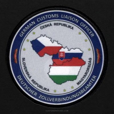 GERMAN CUSTOMS LIAISON OFFICER DEUTSCHER ZOLLVERBINDUNGSBEAMTER – Customs Liaison Officer Prague – Germany – Patch