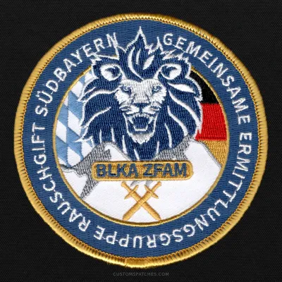 GEMEINSAME ERMITTLUNGSGRUPPE RAUSCHGIFT SÜDBAYERN BLKA ZFAM – Section 500 - Joint Narcotics Investigation Group Southern Bavaria – Germany – Patch