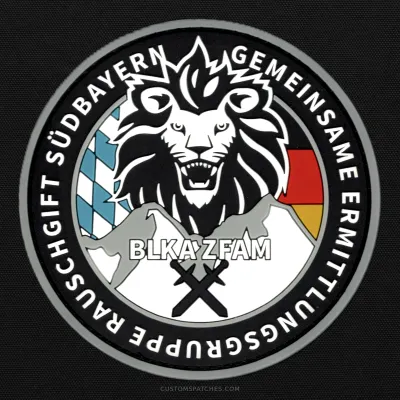 GEMEINSAME ERMITTLUNGSGRUPPE RAUSCHGIFT SÜDBAYERN BLKA ZFAM – Section 500 - Joint Narcotics Investigation Group Southern Bavaria – Germany – Patch