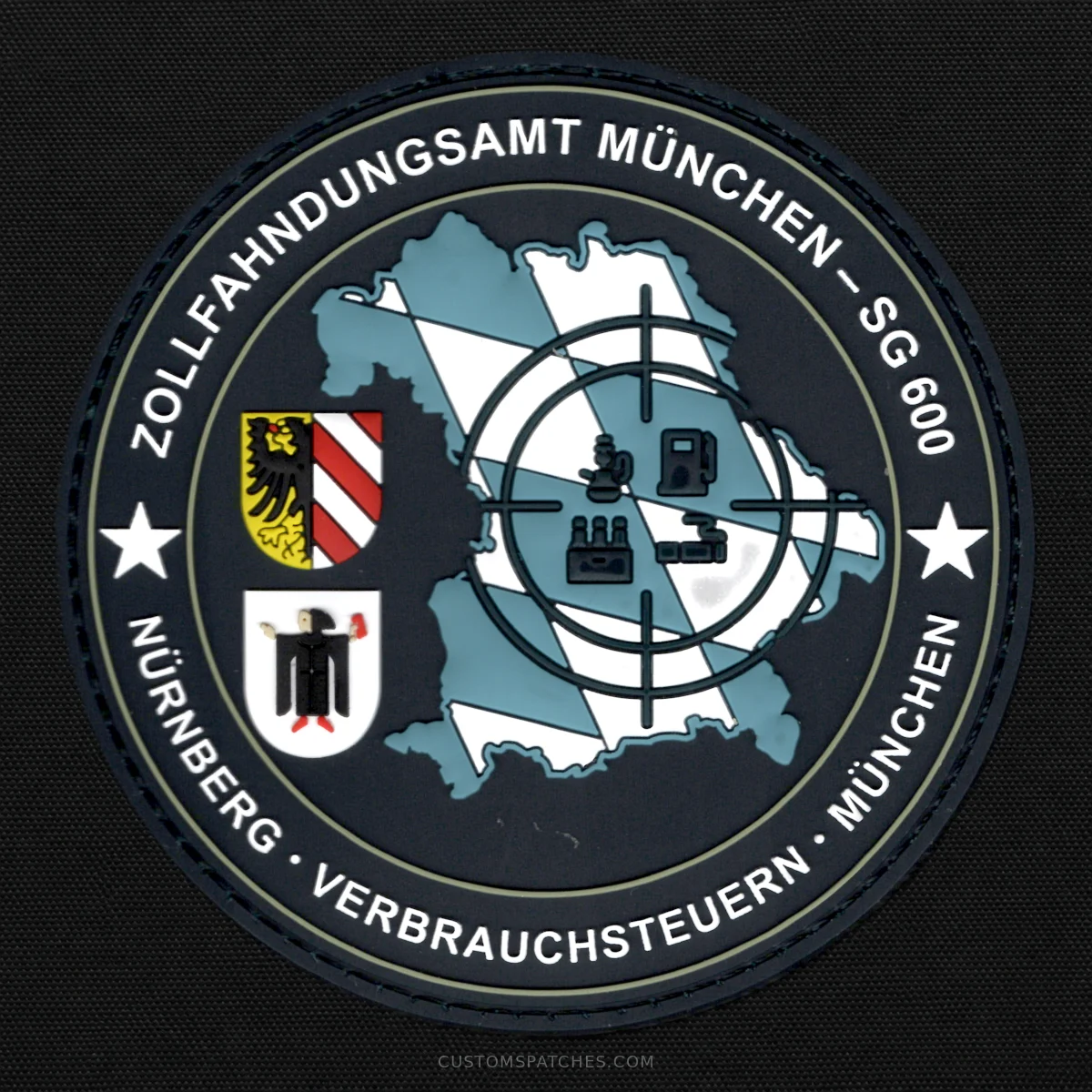 ZOLLFAHNDUNGSAMT MÜNCHEN ★ NÜRNBERG - VERBRAUCHSTEUERN - MÜNCHEN – Section 600 - Excise Duties – Germany – Patch