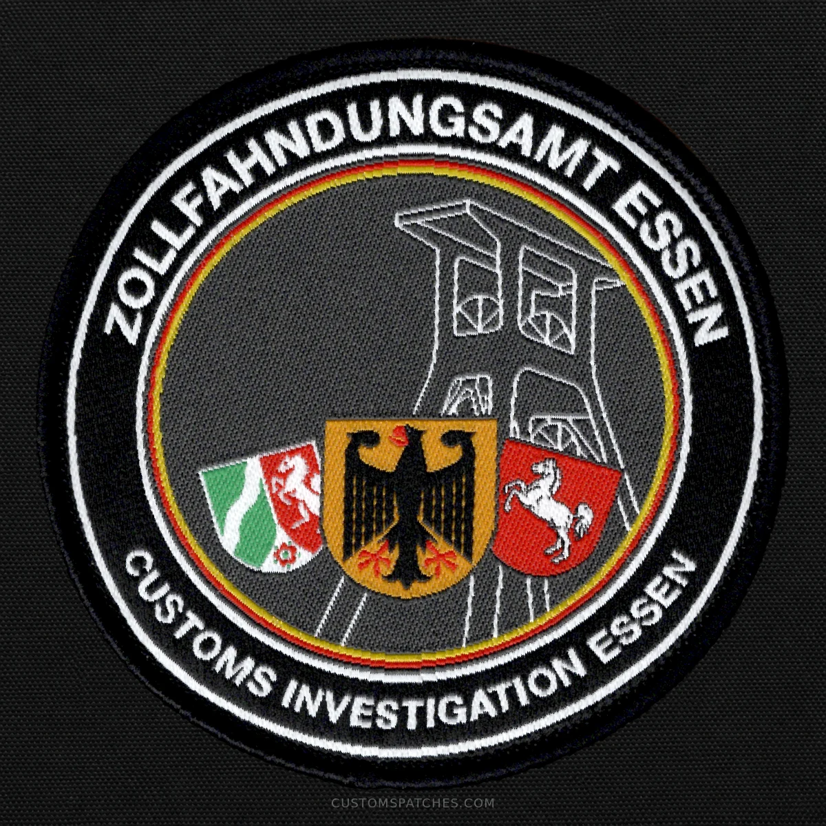 ZOLLFAHNDUNGSAMT ESSEN CUSTOMS INVESTIGATION ESSEN – Customs Investigation Office Essen – Germany – Patch