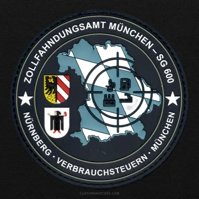 ZOLLFAHNDUNGSAMT MÜNCHEN ★ NÜRNBERG - VERBRAUCHSTEUERN - MÜNCHEN – Section 600 - Excise Duties – Germany – Patch