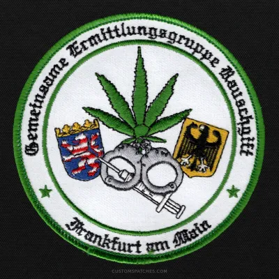 Gemeinsame Ermittlungsgruppe Rauschgift Frankfurt am Main – Section 800 - Joint Narcotics Investigation Group Frankfurt am Main – Germany – Patch