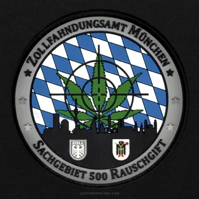 ZOLLFAHNDUNGSAMT MÜNCHEN SACHGEBIET 500 RAUSCHGIFT – Section 500 – Narcotics Investigations Munich – Germany – Patch